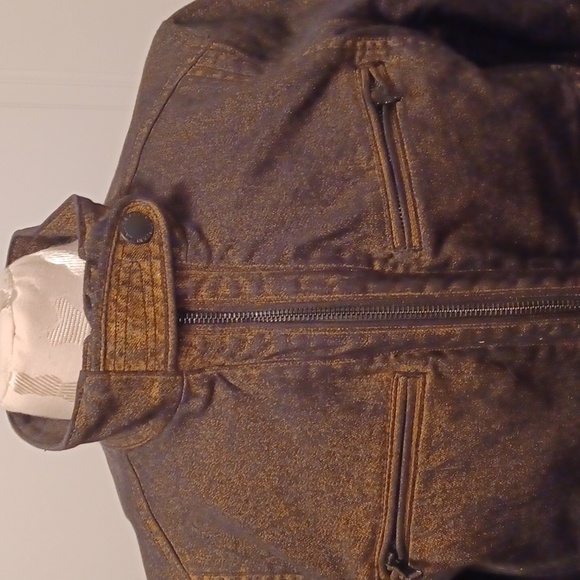 Ralph Lauren Metallic Glaze Black Denim Jacket - Picture 3 of 11